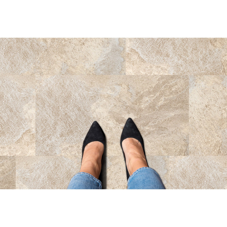 Azurro Marble 12" x 24" Self-Adhesive Vinyl Floor Tiles