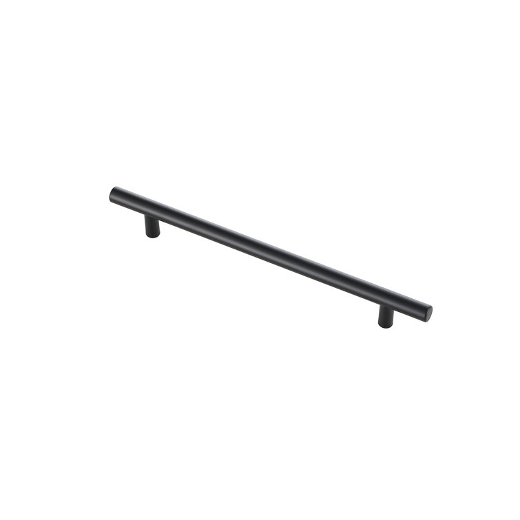 Matte Black Nickel Modern Bar Pull Set with Mounting Hardware