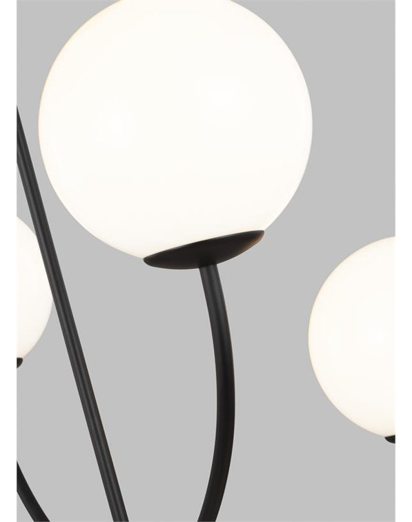 Elegant Galassia Midnight Black 30" Modern Chandelier