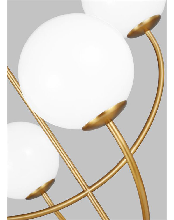 Galassia 30" Burnished Brass Four-Light Chandelier