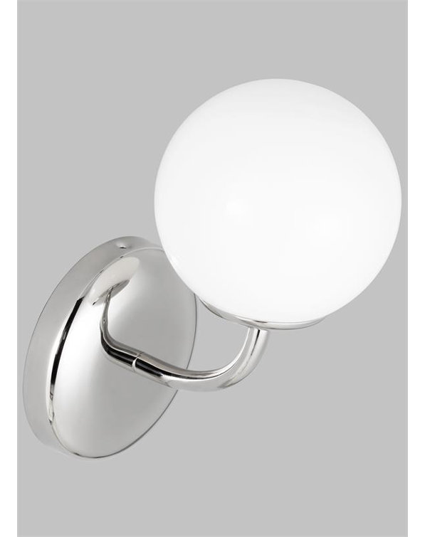 Elegant Swanlike 10" Dimmable Nickel Vanity Light
