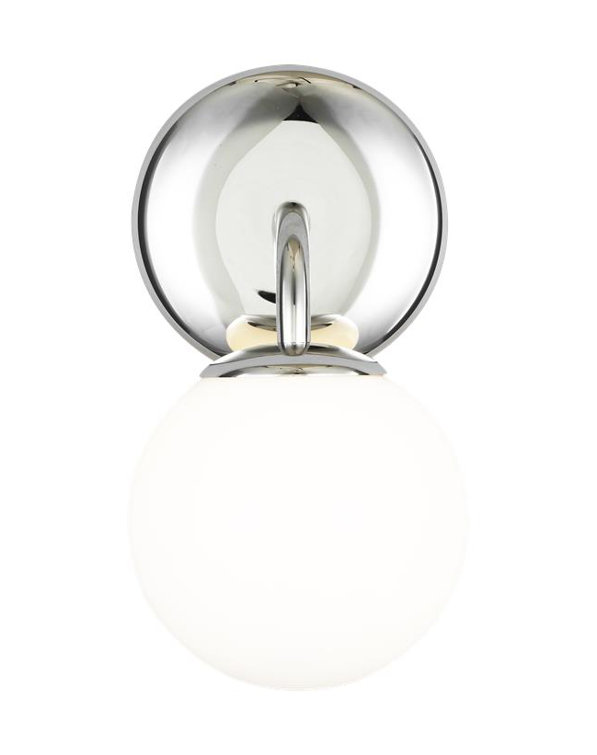 Elegant Swanlike 10" Dimmable Nickel Vanity Light