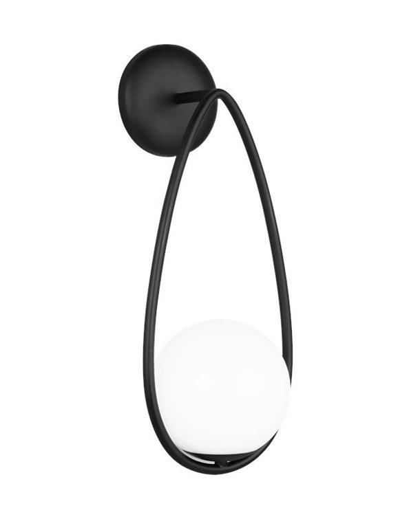 Galassia Midnight Black 18.75'' Direct Wired Wall Sconce