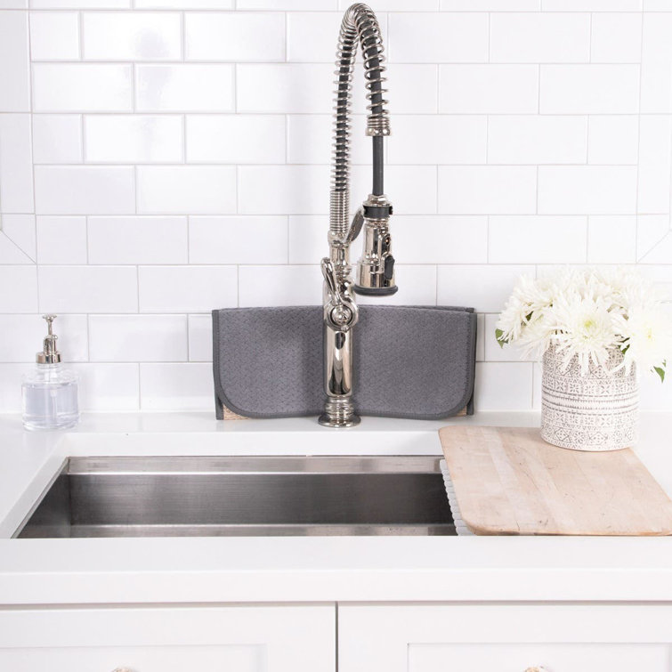 Black and Gray Silicone Cookware Protectors and Drying Mat Set