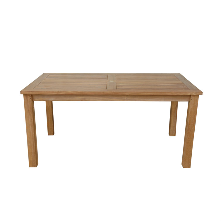 Montage 63" Natural Teak Outdoor Dining Table