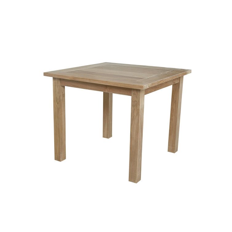 Bahama 35" Natural Teak Outdoor Square Table