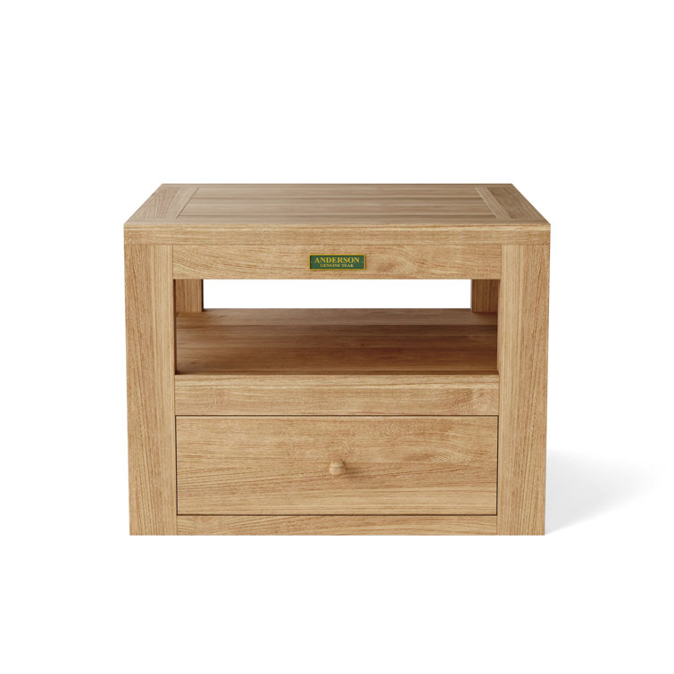 Copacabana Teak 24"x24"x18" Modern Outdoor Side Table