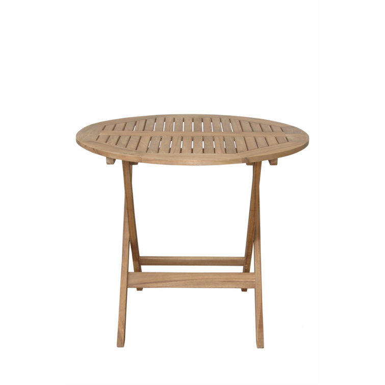 Chester 32" Round Folding Teak Patio Table