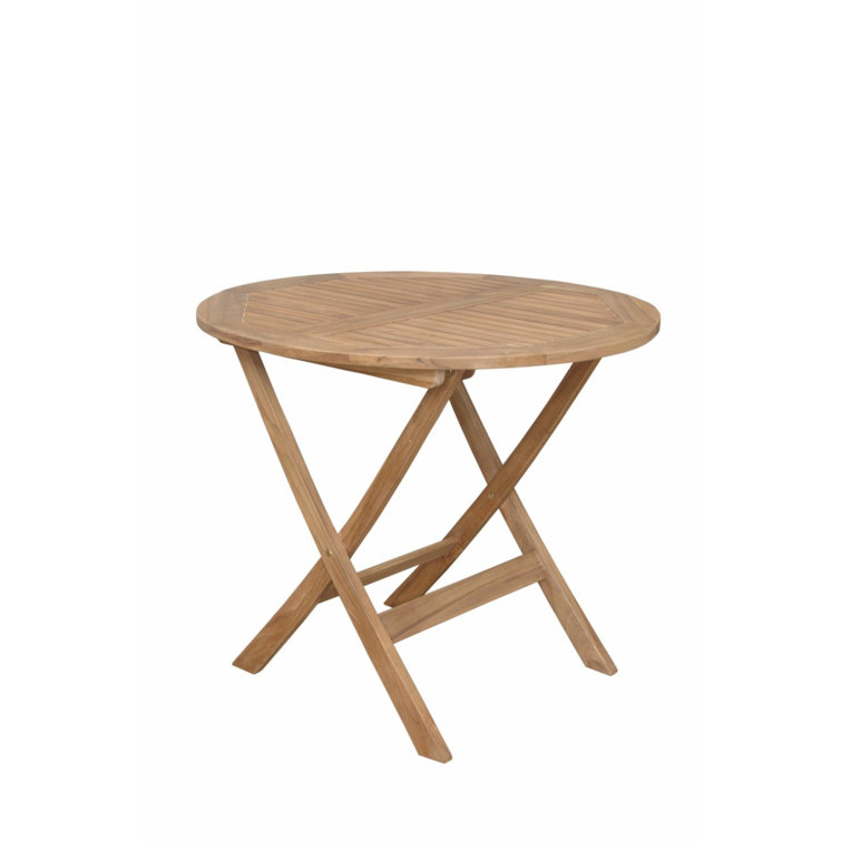 Chester 32" Round Folding Teak Patio Table