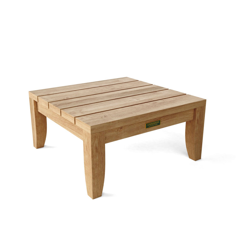 Coronado Premium Teak 24" Square Outdoor Side Table