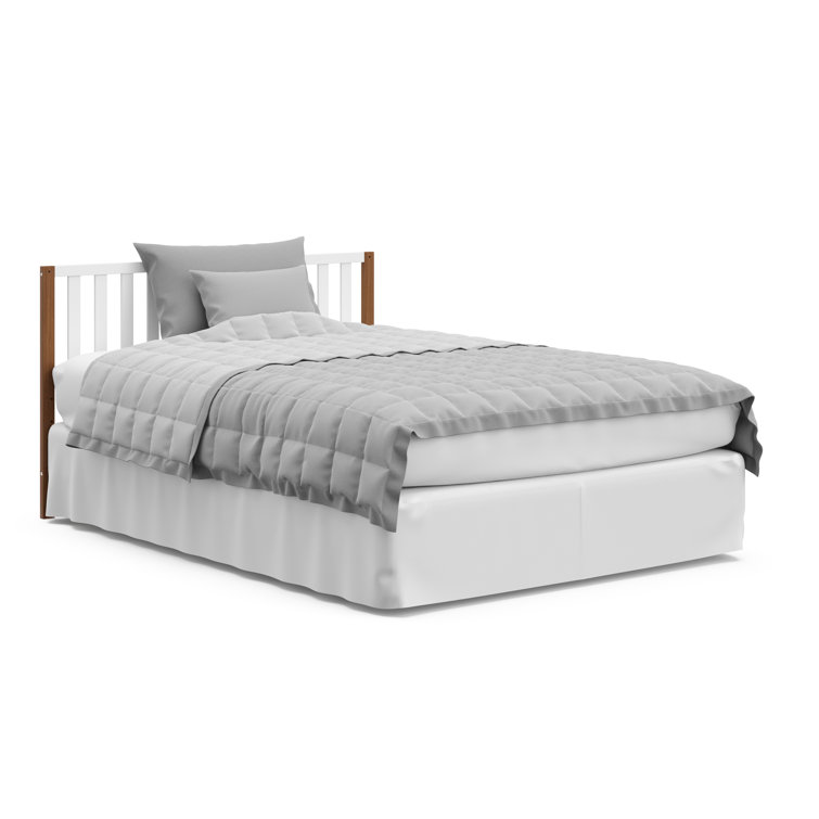 Modern Pacific White and Driftwood 4-in-1 Convertible Crib