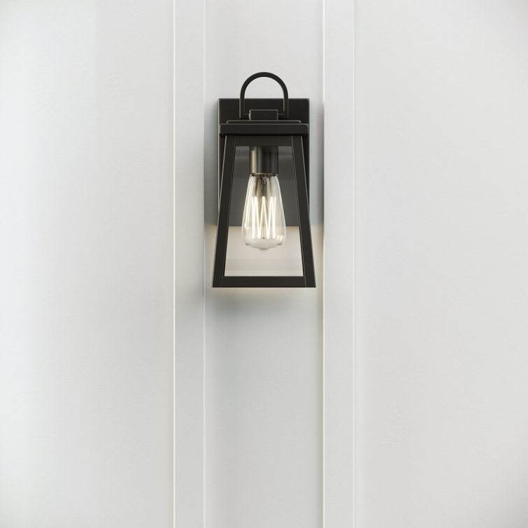 Founders Bronze Black 1-Light Outdoor Lantern with Dimmable Energy Star