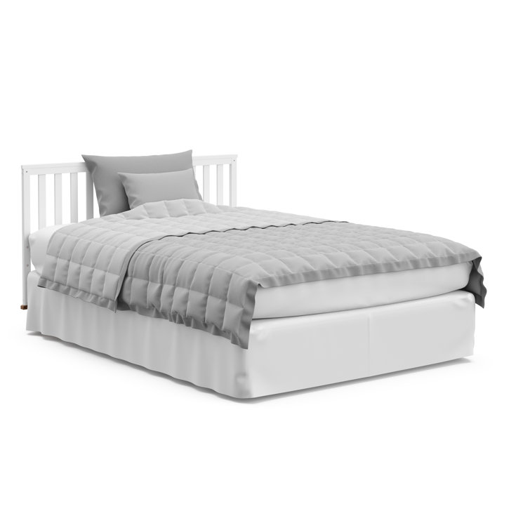 Santa Monica White and Driftwood 5-in-1 Convertible Crib