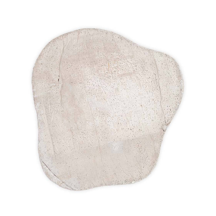 Yellow Floral Ceramic Mosaic Concrete Stepping Stone