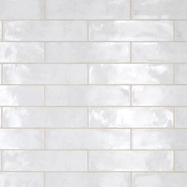 Biarritz White 3" x 12" Ceramic Wall Tile