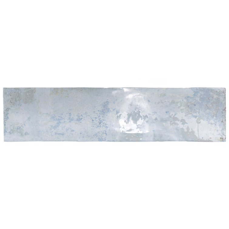 Biarritz Blue 3" x 12" Ceramic Subway Wall Tile