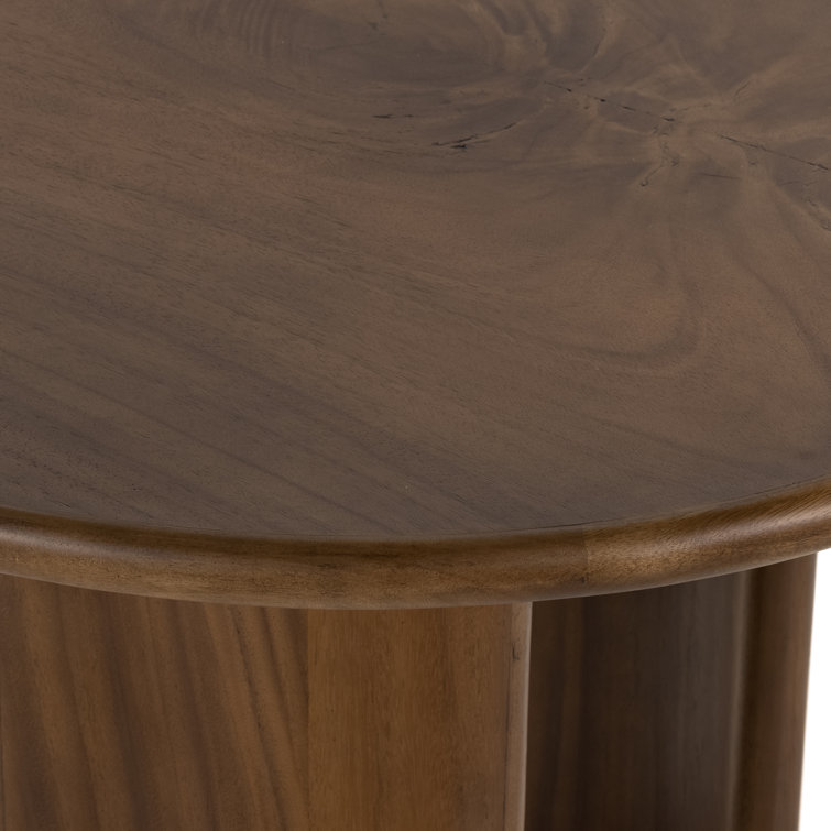 Contemporary Dark Brown Oval Wood Dining Table, 98.5"