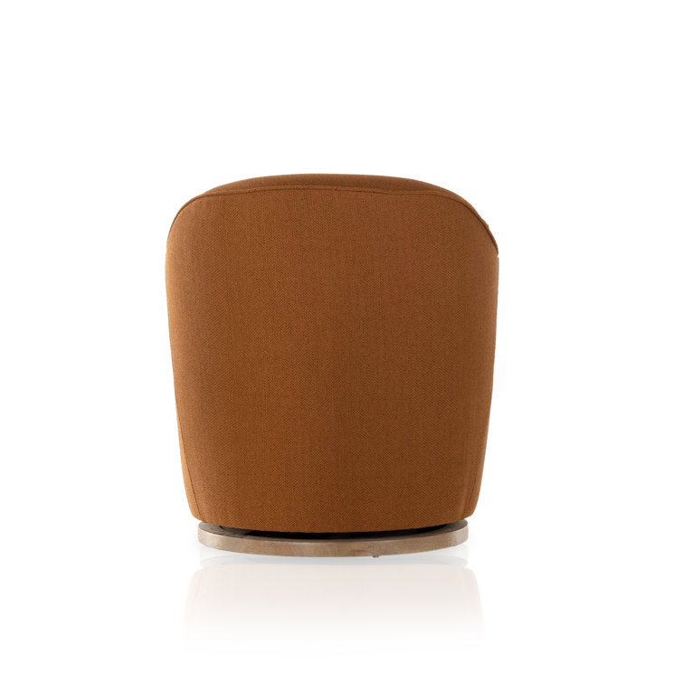 Auburn Patton Burnish Swivel Chair with Wood Base