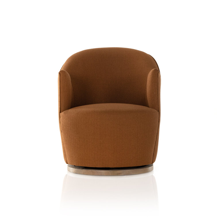 Auburn Patton Burnish Swivel Chair with Wood Base