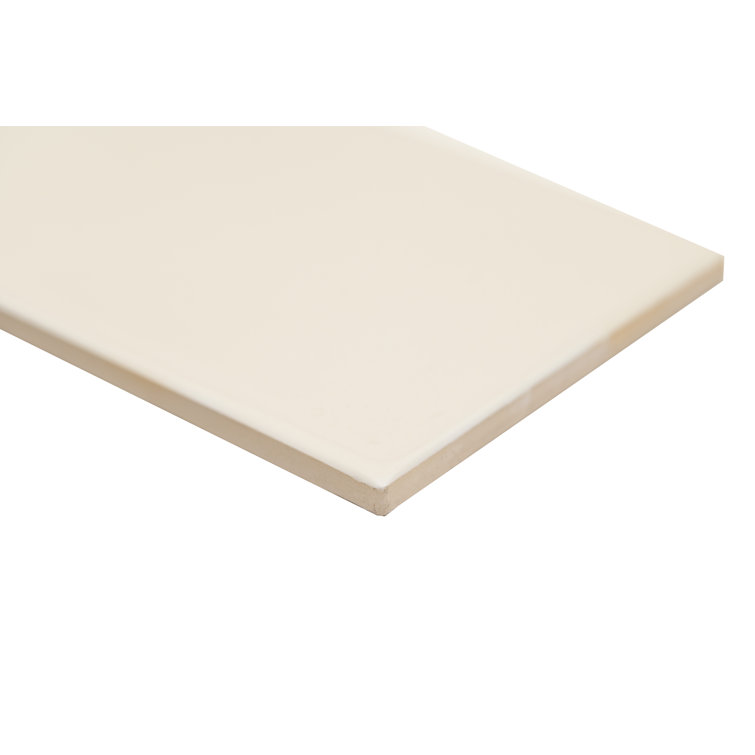 Urbano Crema Glossy 4'' x 12'' Ceramic Subway Wall Tile
