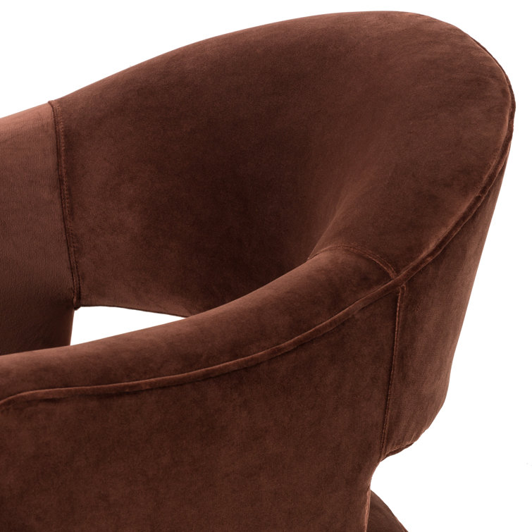 Surrey Auburn Contemporary Swivel Task Chair with Brass Legs