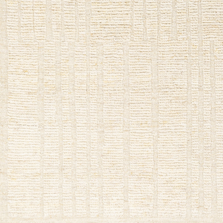 Gray Hand-Knotted Wool and Synthetic 8' x 10' Rug