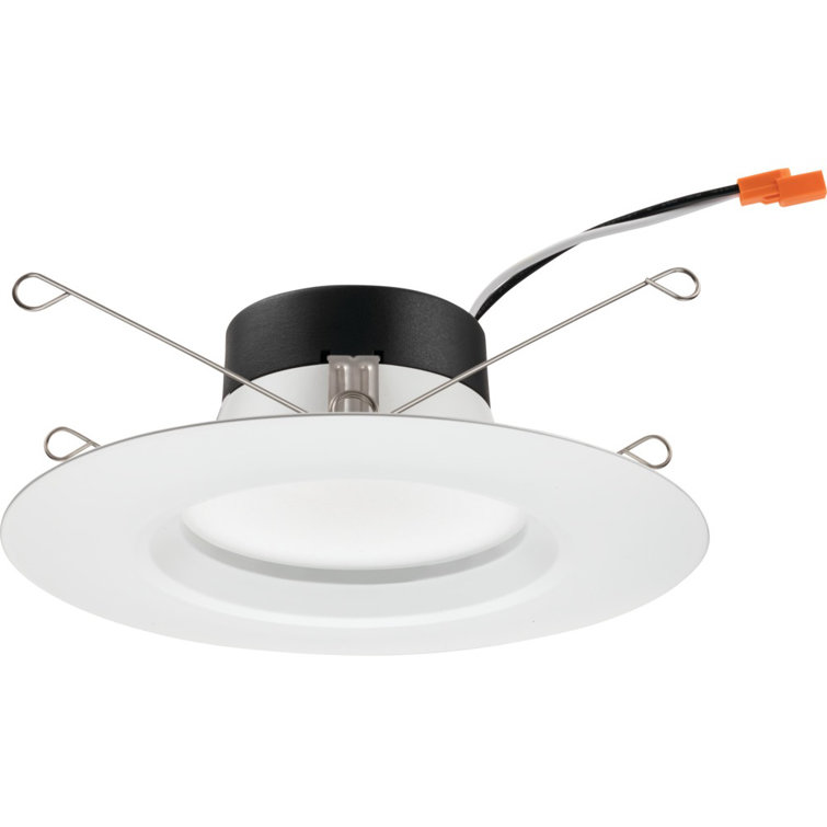 Matte White Aluminum Smart LED Retrofit Downlight Kit, 5-6 Inch, 4 Pack