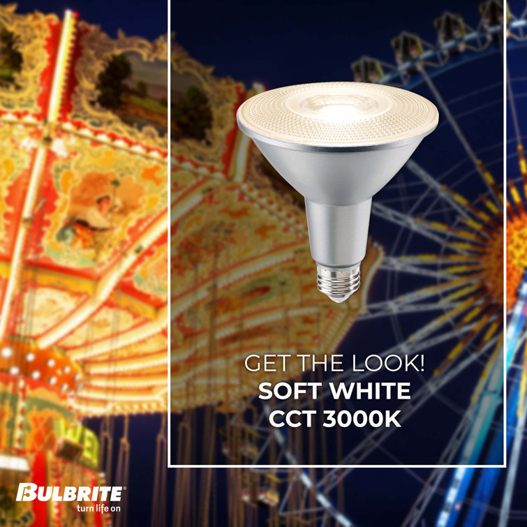15 Watt Dimmable White LED Flood Light Bulbs
