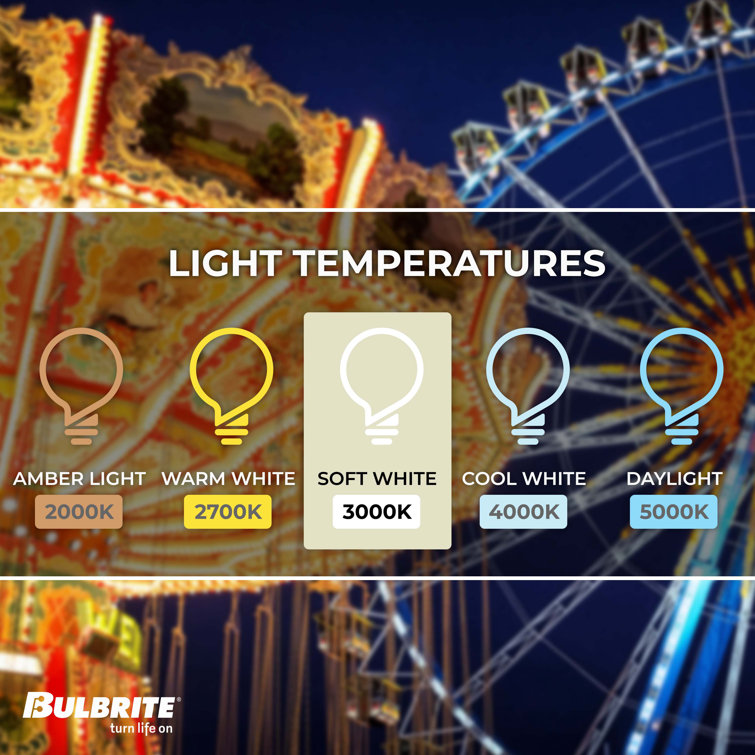 15 Watt Dimmable White LED Flood Light Bulbs