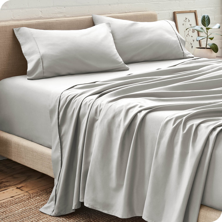 Light Gray California King Ultra-Soft Microfiber Sheet Set