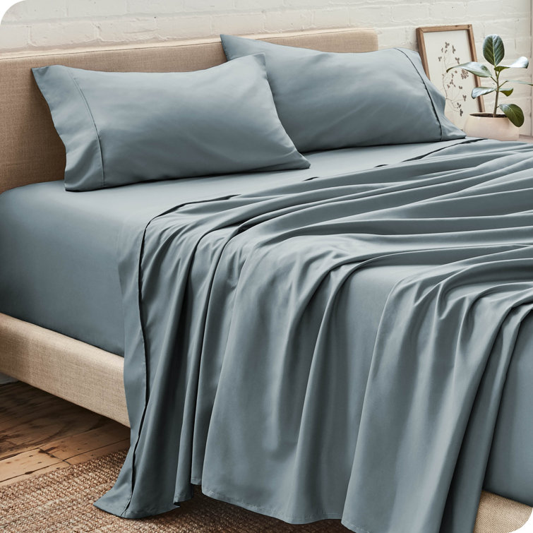 Queen Light Grey Ultra-Soft Microfiber Deep Pocket Sheet Set
