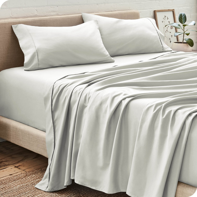 Queen Light Grey Ultra-Soft Microfiber Deep Pocket Sheet Set