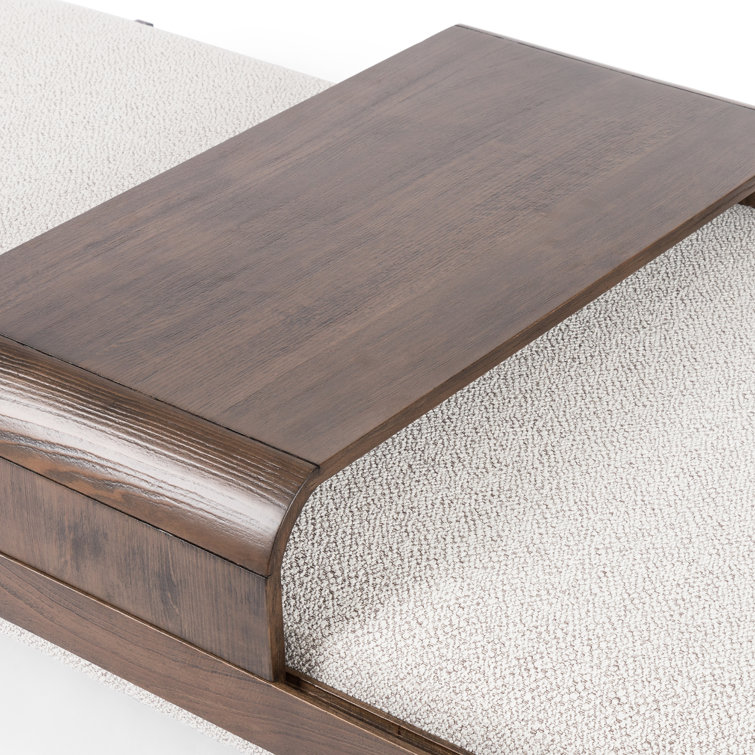 Fawkes 65'' White Performance Modern Outdoor Ottoman