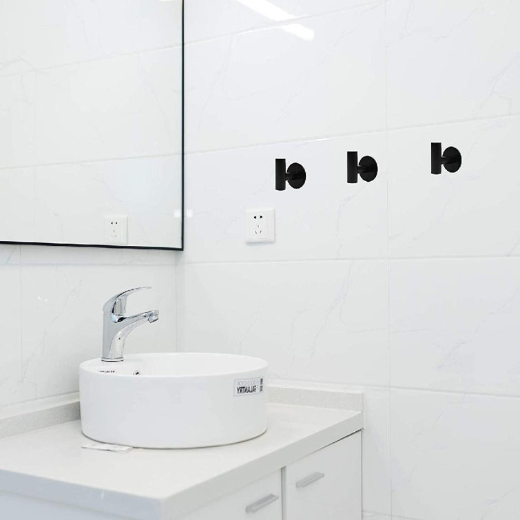 Black Stainless Steel Heavy Duty Wall Mounted Towel Hooks