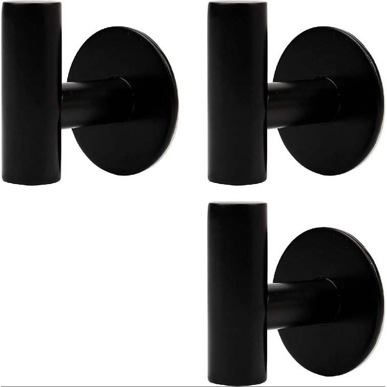 Black Stainless Steel Heavy Duty Wall Mounted Towel Hooks