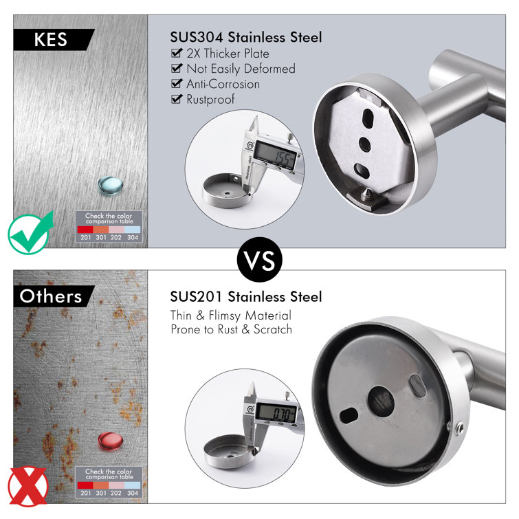 Brushed Stainless Steel Wall Mounted Toilet Paper Holder