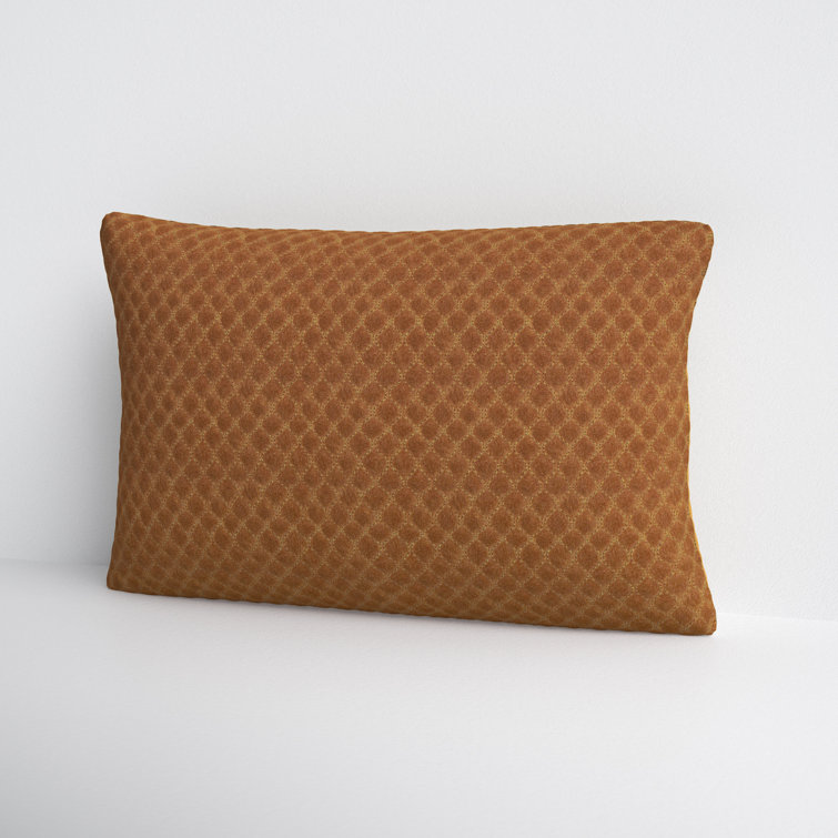 Floretta Chevron Embroidered Cotton Velvet Lumbar Pillow