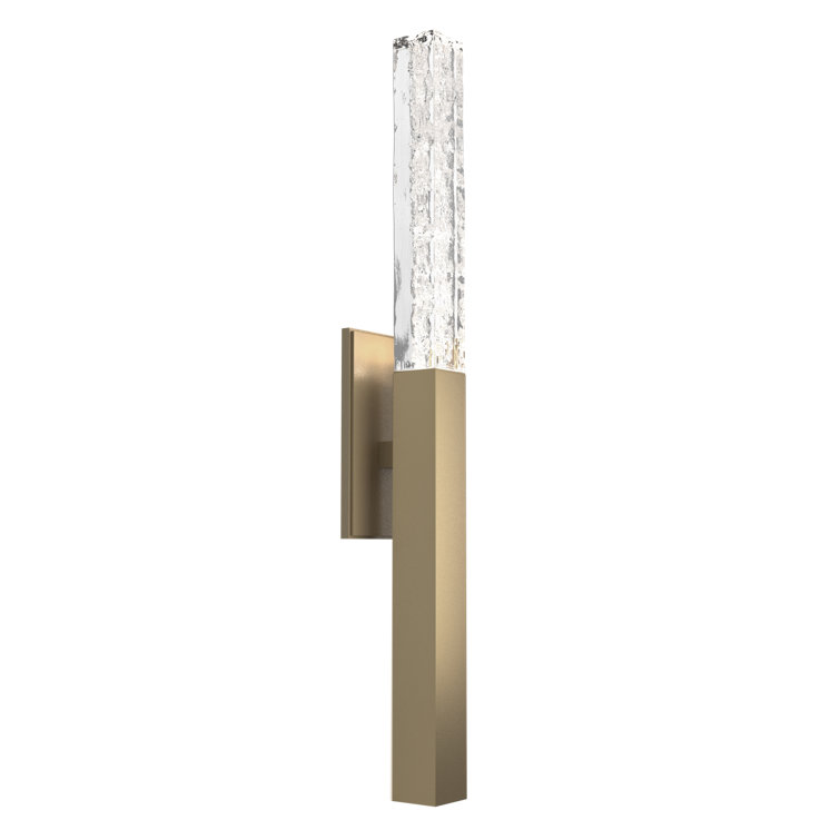 Axis Black and Gilded Brass Artisan Cast Glass Sconce