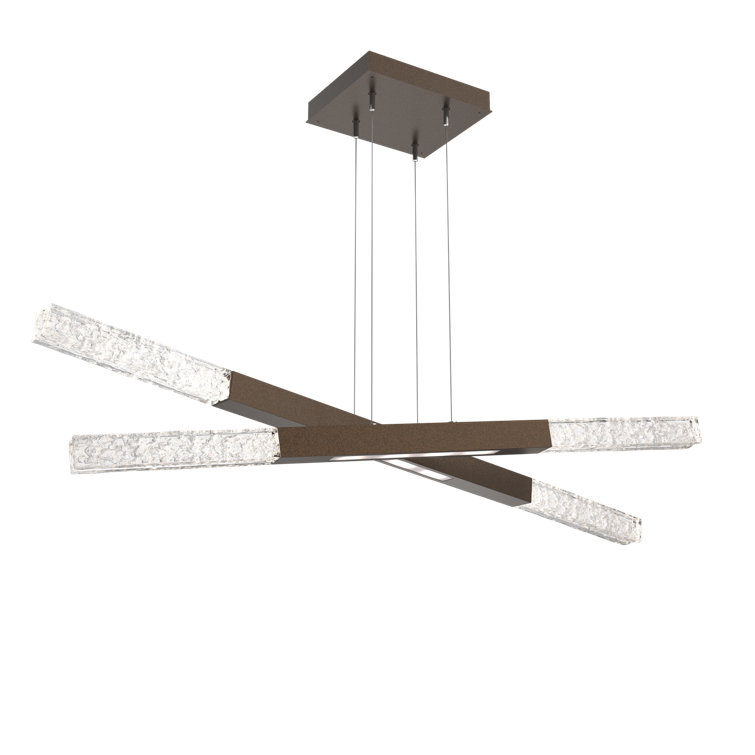 Axis Moda 47.9" Bronze Drum Linear LED Chandelier
