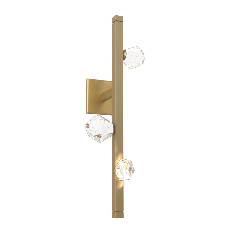 Celestial Inspired 24" Gilded Brass Dimmable Sconce