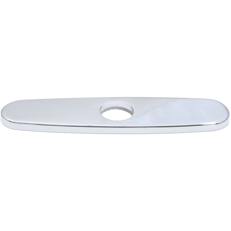 Chrome 10-Inch Universal Kitchen Faucet Deck Plate