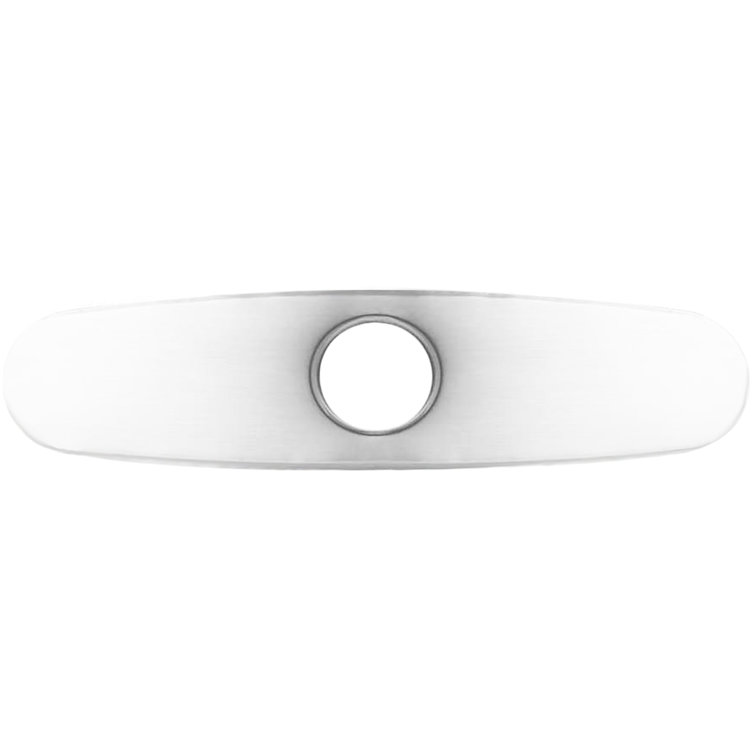 Chrome 10-Inch Universal Kitchen Faucet Deck Plate