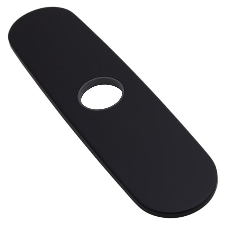 Matte Black 10-Inch Kitchen Faucet Deck Plate