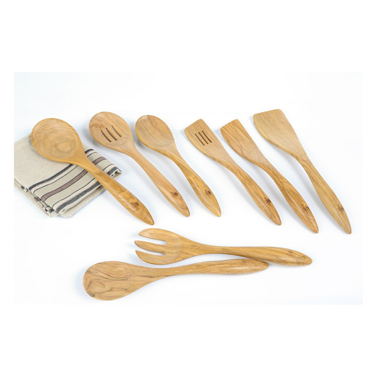 Handcrafted 14-Inch Olive Wood Spatula