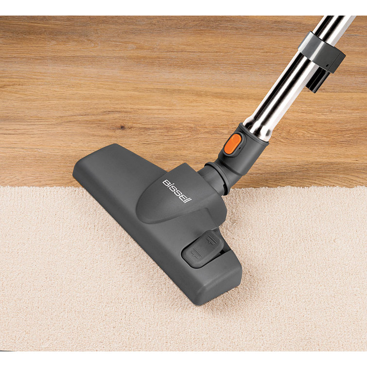 Orange Multi-Cyclonic Bagless Canister Vacuum Cleaner with Metal Wand