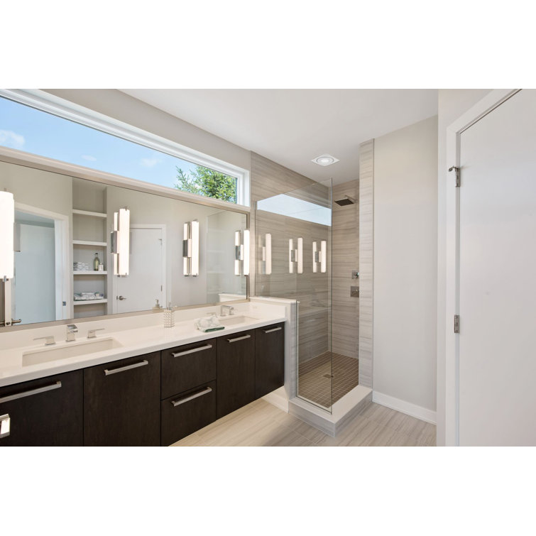 SlimFit White Energy Star Bathroom Fan with LED Light
