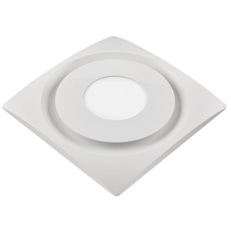SlimFit White Energy Star Bathroom Fan with LED Light