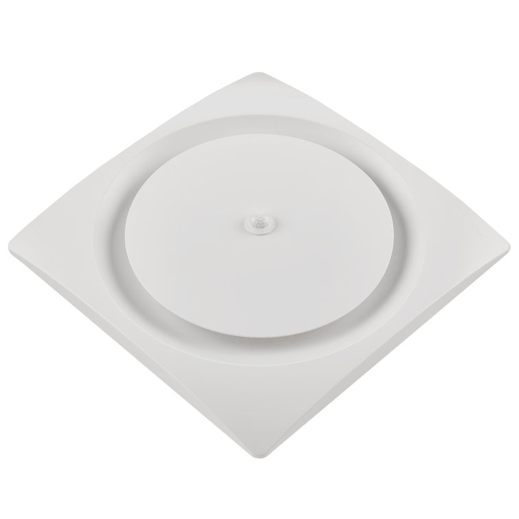 White Energy Star Ceiling and Wall Mount Bathroom Fan