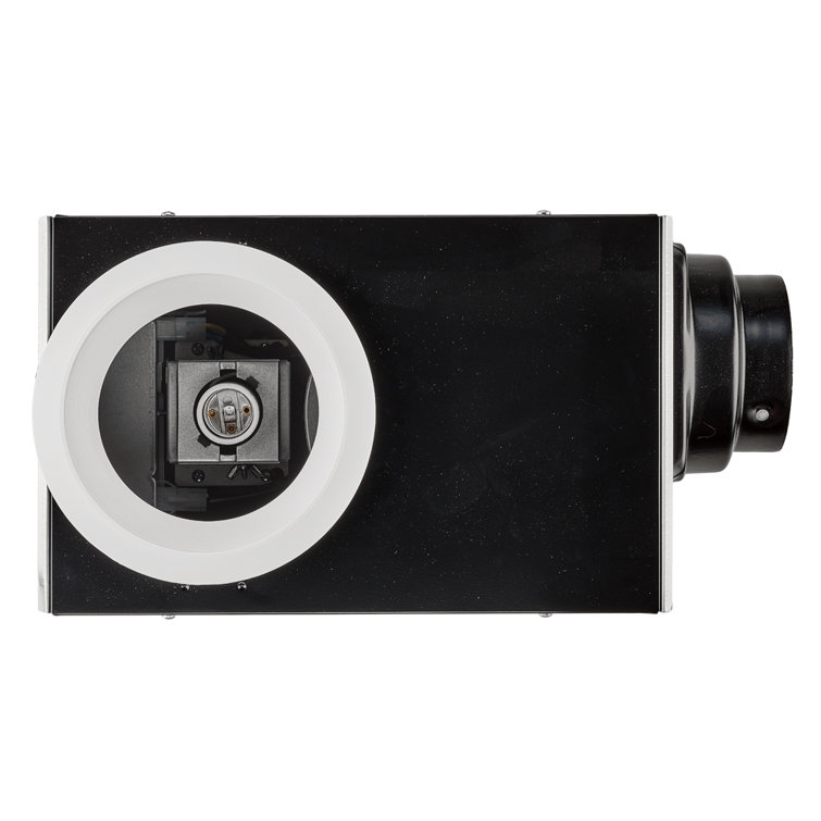 White Energy Star Ceiling Mount Bathroom Fan with Humidity Sensor
