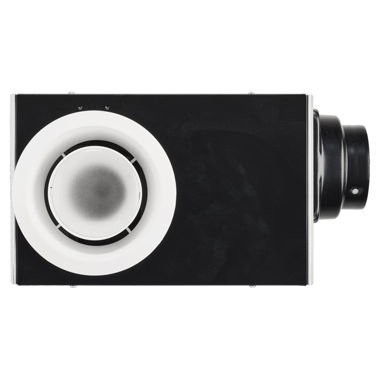 White Energy Star Ceiling Mount Bathroom Fan with Humidity Sensor